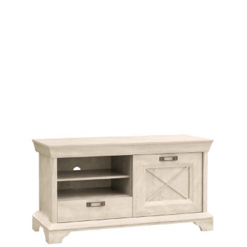 Forte Тв-тумба 120 см Kashmir, белая сосна, KSMT22-D43 - Home Club
