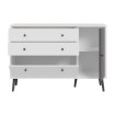 Forte Комод 125 см Harllson, белый/Uni, серый «Вольфрам», HLTK221REC-M806 - Home Club, изображение 3