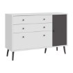 Forte Комод 125 см Harllson, белый/Uni, серый «Вольфрам», HLTK221REC-M806 - Home Club, изображение 4