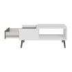 Forte Столик 106 см Harllson, білий/Uni Wolfram, сірий, CFTT5170EC-M806 - Home Club, зображення 3
