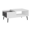 Forte Столик 106 см Harllson, білий/Uni Wolfram, сірий, CFTT5170EC-M806 - Home Club, зображення 4