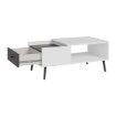 Forte Столик 106 см Harllson, білий/Uni Wolfram, сірий, CFTT5170EC-M806 - Home Club, зображення 5