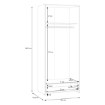 Forte Шкаф шириной 80 см с ящиком Econobox, белый, ECBS823-120 - Home Club, изображение 7