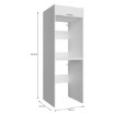 Forte Шафка 67 см Washcab, білий, універсальний, WCTO200-Z12M - Home Club, зображення 7