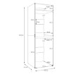 Forte Шафка 67 см Washcab, білий, універсальний, WCTO200-Z12M - Home Club, зображення 8