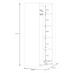 Forte Кутова шафа 90x90 см Econobox 2, біла, ECBS911-120 - Home Club, зображення 7