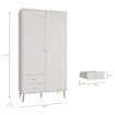 Forte Шафа 105 см Harllson, біла, HLTS721LEC-Z12A - Home Club, зображення 7