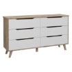 Forte Комод 155 см Vankka «Дубовая доска» / Белый, VNKK221-L25 - Home Club
