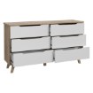 Forte Комод 155 см Vankka «Дубовая доска» / Белый, VNKK221-L25 - Home Club, изображение 2