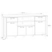 Forte Комод 186 см Clif Old – Wood Vintage/Темно-сірий бетон, CLFK242-C546 - Home Club, зображення 6