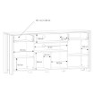 Forte Комод 186 см Clif Old – Wood Vintage/Темно-сірий бетон, CLFK242-C546 - Home Club, зображення 7
