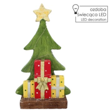 Chomik Фигурка Рождественская Елка С Подарками Led 25,5 x 13,5 x 45,5 См, GOT5166 - Home Club
