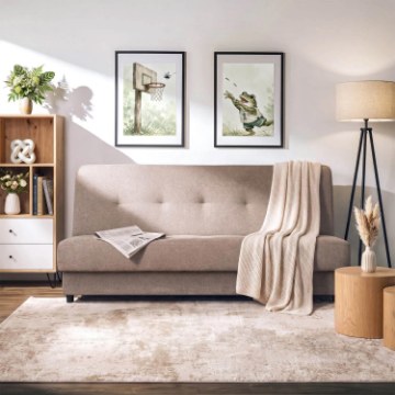 Mebel Elite Комплект із 2 розкладних диванів Aruba, коричневий, PPHUE.ZOSIA/POLARIS4/Z2/WER - Home Club