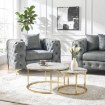 Mebel Elite Набір столиків Olis Max «Золотий мармур», ME.MAXOLIS/M/ZL/L - Home Club, зображення 2