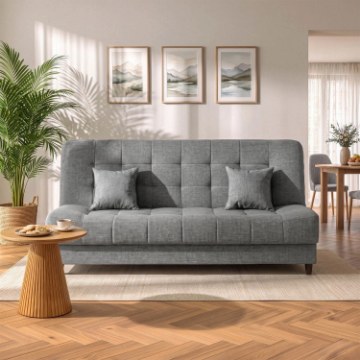 Mebel Elite Комплект із 2 розкладних диванів Nepal, сірий, PPHUE.WERONIKA/POLARIS19/Z2/WER - Home Club