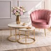 Mebel Elite Набір столиків Apulia Max «Кашмір»/«Золотий», ME.MAXAPULIA/KASZ/ZL/L - Home Club, зображення 2