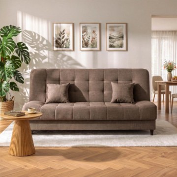 Mebel Elite Комплект із 2 розкладних диванів Nepal, коричневий, PPHUE.WERONIKA/POLARIS4/Z2/WER - Home Club
