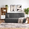 Mebel Elite Комплект із 2 розкладних диванів Sigma, сірий, PPHUE.PICCOLO/PAROS6/Z2/WER - Home Club, зображення 2