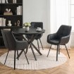 Mebel Elite Вращающееся кресло Luna, чёрная экокожа, ME.LUNA/CZ/E/K - Home Club, изображение 2