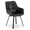 Mebel Elite Вращающееся кресло Luna, чёрная экокожа, ME.LUNA/CZ/E/K - Home Club, изображение 3