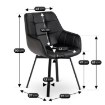 Mebel Elite Вращающееся кресло Luna, чёрная экокожа, ME.LUNA/CZ/E/K - Home Club, изображение 7