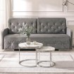 Mebel Elite Набір керамічних столиків Amara «Білий мармур/Срібний», ME.AMARA/BM/SR/CER/L - Home Club, зображення 2