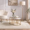 Mebel Elite Набір столиків Olis «Золотий мармур», ME.OLIS/M/ZL/L - Home Club, зображення 2