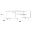 Forte Шафа 155 см Raven Дуб Artisan/Бетон темно-сірий, RVXT131-C772 - Home Club, зображення 6
