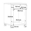 Forte Контейнер 40 см Archbox, білий, T2KC20-120 - Home Club, зображення 7