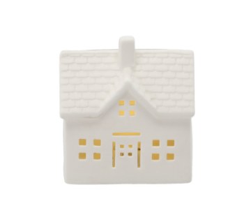 Chomik Фигурка Рождественская - Керамический Домик 11 X 7,6 X 11,8 См Led, GOT1537 - Home Club
