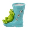 Garden Line Садова Фігурка - Гумові Чобітки З Жабою 18 x 10 x 20 см Горщик, GOT8791 - Home Club