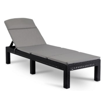 Mebel Elite Садовое кресло Luizjana, чёрного цвета, ME.LUIZJANA/CZ/P/T/OGR/LEZ - Home Club