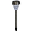 Garden Line Солнечная Лампа Mino 7,5 x 7,5 x 36 см, Серебряная, Холодный Белый, SOL4276 - Home Club, изображение 3