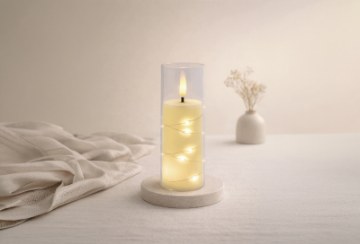 Chomik Свеча Led 5,5 x 15 См Млечного Цвета, LED9848 - Home Club