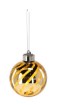 Chomik Кпл. 3 Скляні Бомби - Золоті 8 См Led, BOZ4365 - Home Club, зображення 2
