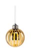 Chomik Кпл. 3 Скляні Бомби - Золоті 8 См Led, BOZ4365 - Home Club, зображення 4