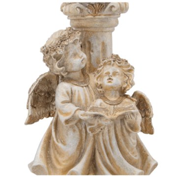 Chomik Фигурка Ангела Со Светодиодной Свечой 16 x 14,5 x 31 См, DED1789 - Home Club