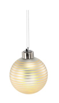 Chomik Набор из 3 стеклянных шаров - серебряные, 8 см, Led, BOZ4389 - Home Club