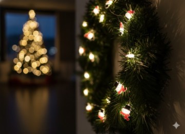Chomik Световая цепь Led «Снеговик» 20 л, работает от батареек, LED0207 - Home Club