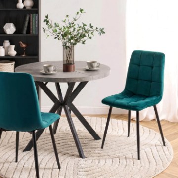 Mebel Elite Стілець Peru, бірюзовий, велюровий, ME.PERU/T/V/K - Home Club