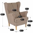 Mebel Elite Кресло для отдыха Evan 2 с подставкой для ног, бежевого цвета, ME.EVAN2/BZ/D/T/FWPD - Home Club, изображение 8