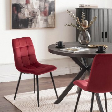 Mebel Elite Стілець Peru бордовий, велюровий, ME.PERU/BOR/V/K - Home Club