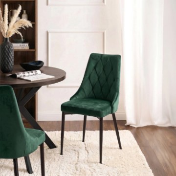 Mebel Elite Стілець Cork зеленого кольору з велюру, ME.CORK/Z/V/K - Home Club