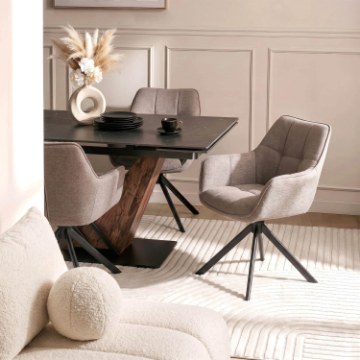 Mebel Elite Вращающееся кресло Peony 2 Cappuccino, ME.PEONY2/CAP/T/K - Home Club
