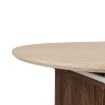 Mebel Elite Стіл Oval, розкладний, 180–220 см, травертин/горіх, ME.OVAL/TRAW/O/S - Home Club, зображення 6