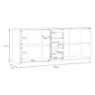 Forte Комод 180 см Pilvi Дуб Artisan/Чорний, FINPILVI01-M712 - Home Club, зображення 16