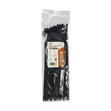 Garden Line 100 зажимов 4,8 x 300 мм, черные, LAR3876 - Home Club