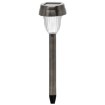 Garden Line Солнечная Лампа Mino 7,5 x 7,5 x 36 см, Серебряная, Холодный Белый, SOL4276 - Home Club, изображение 2