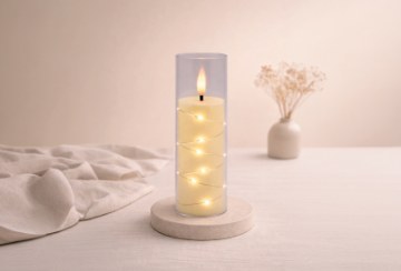Chomik Свеча Led 5,5 x 17,5 См, Млечного Цвета, LED9855 - Home Club