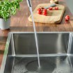 ИКЕА Кухонная смеситель с ручкой сбоку MÖRKASJÖN, 706.019.32 - Home Club, изображение 3